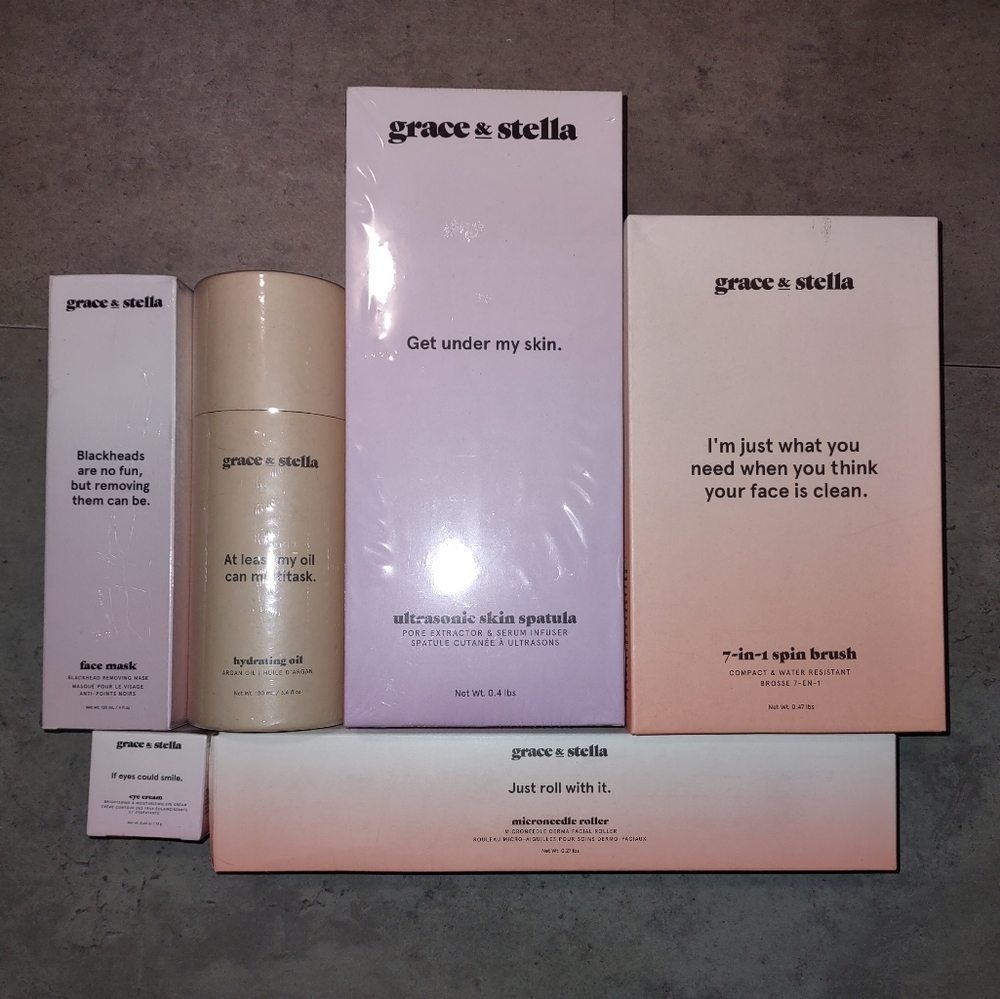 BNIB Grace & Stella Mega Skincare Set - 6 Items!